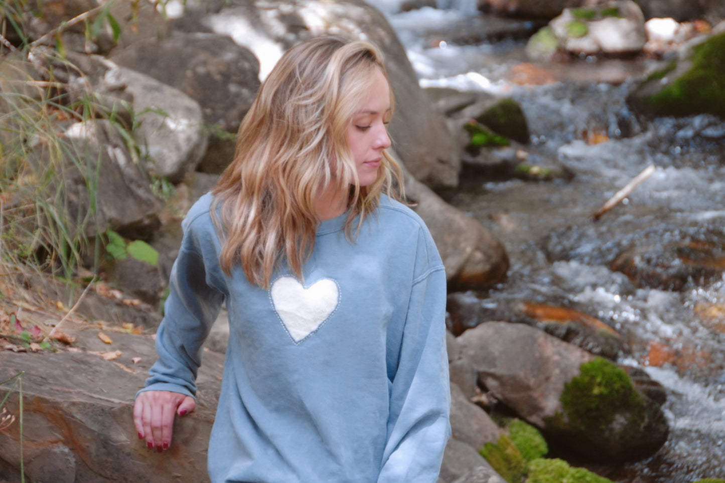 Heart-Patch Sweatshirt