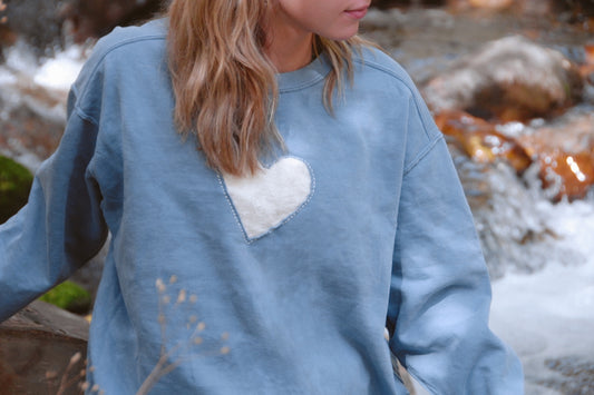 Heart-Patch Sweatshirt